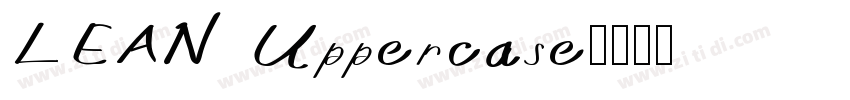 LEAN Uppercase字体转换